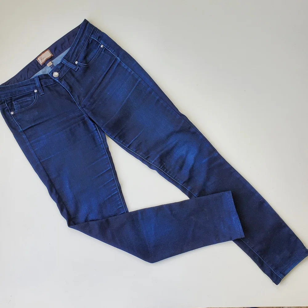 Paige Peg Skinny Dark wash denim jeans - Picture 1 of 6